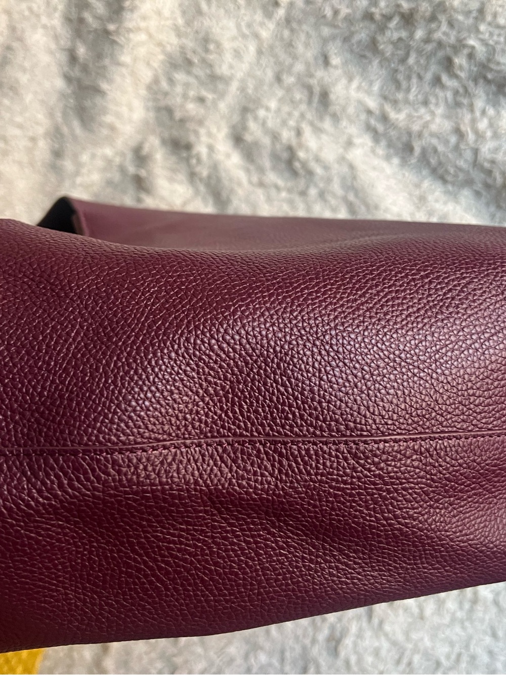 & Other Stories Plum Leather Hobo Shoulder Bag - Picture 10 of 16